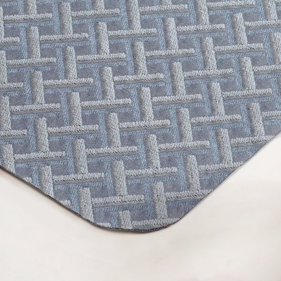 Greyish Blue Weave Pattern Tablemat Set Of 6