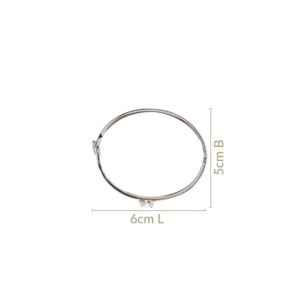 Heart On Sleeves Silver Bracelet
