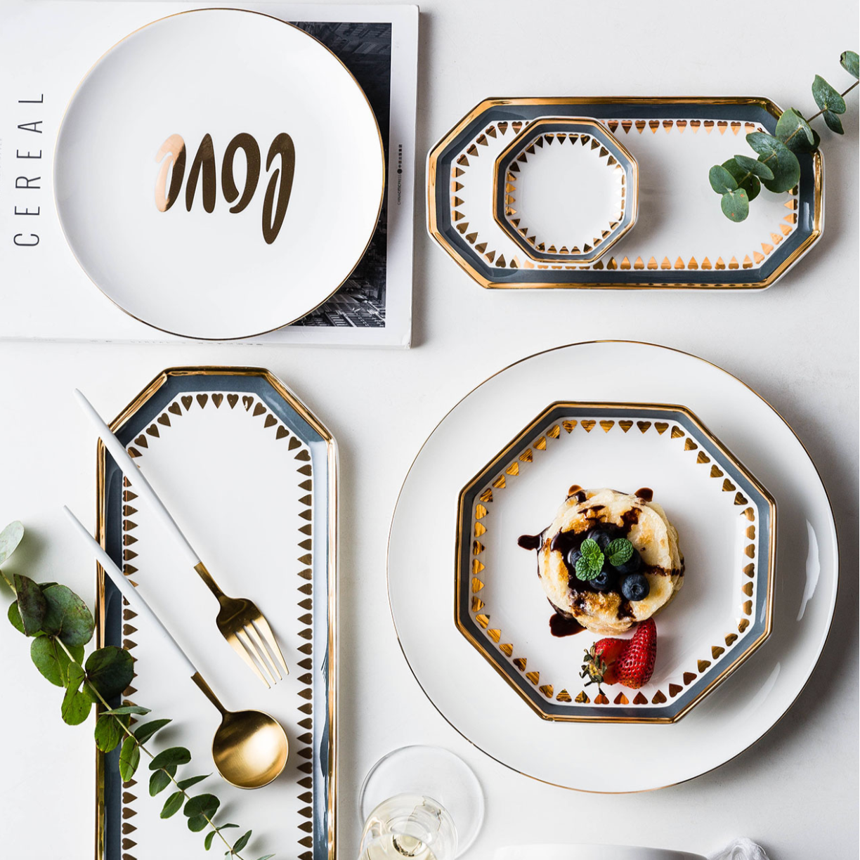 Heart Long Plate