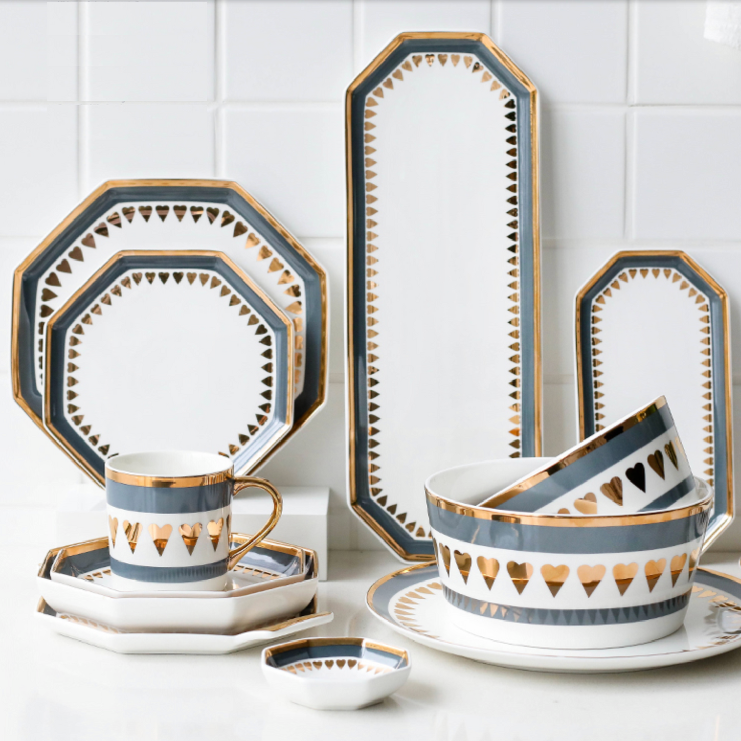 Heart Long Plate