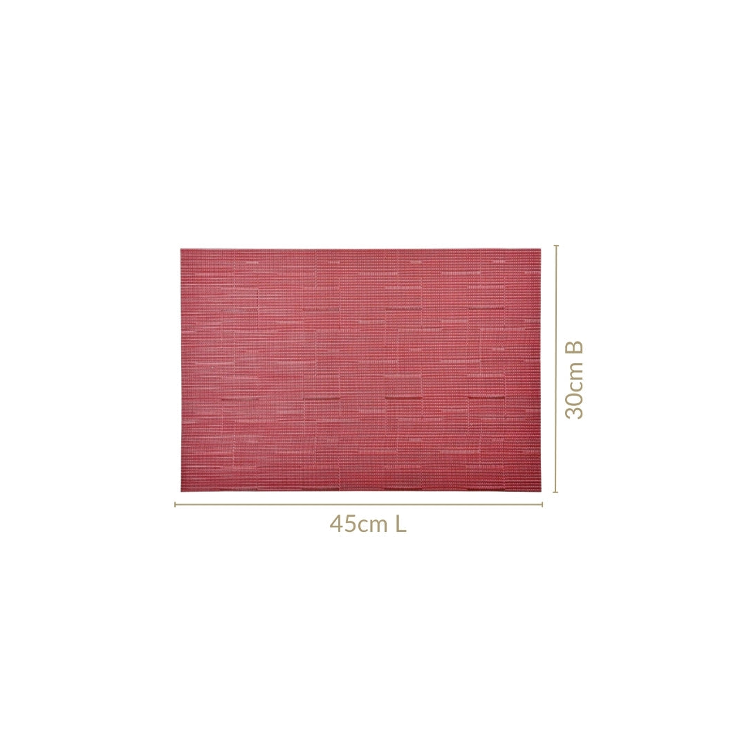 Heritage Red Table Mat Set Of 6