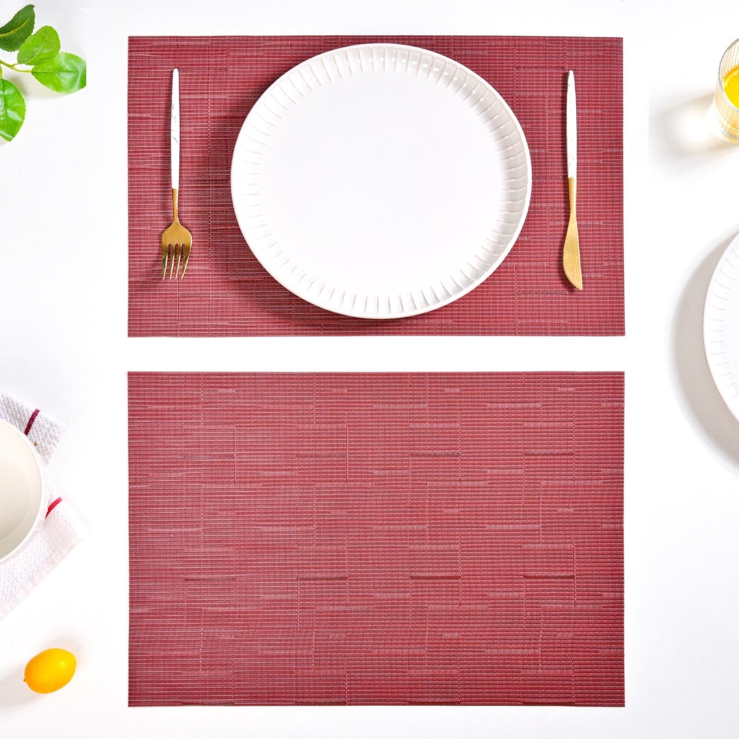 Heritage Red Table Mat Set Of 6