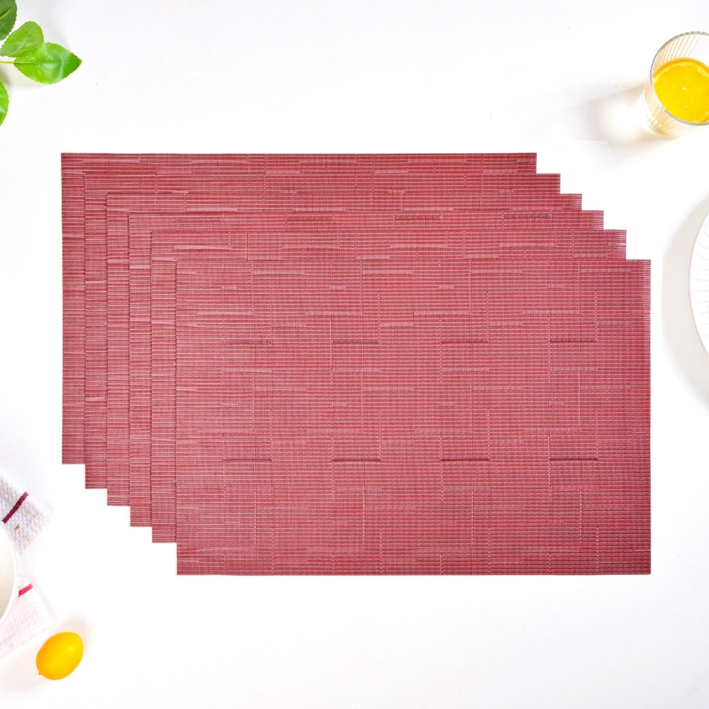 Heritage Red Table Mat Set Of 6