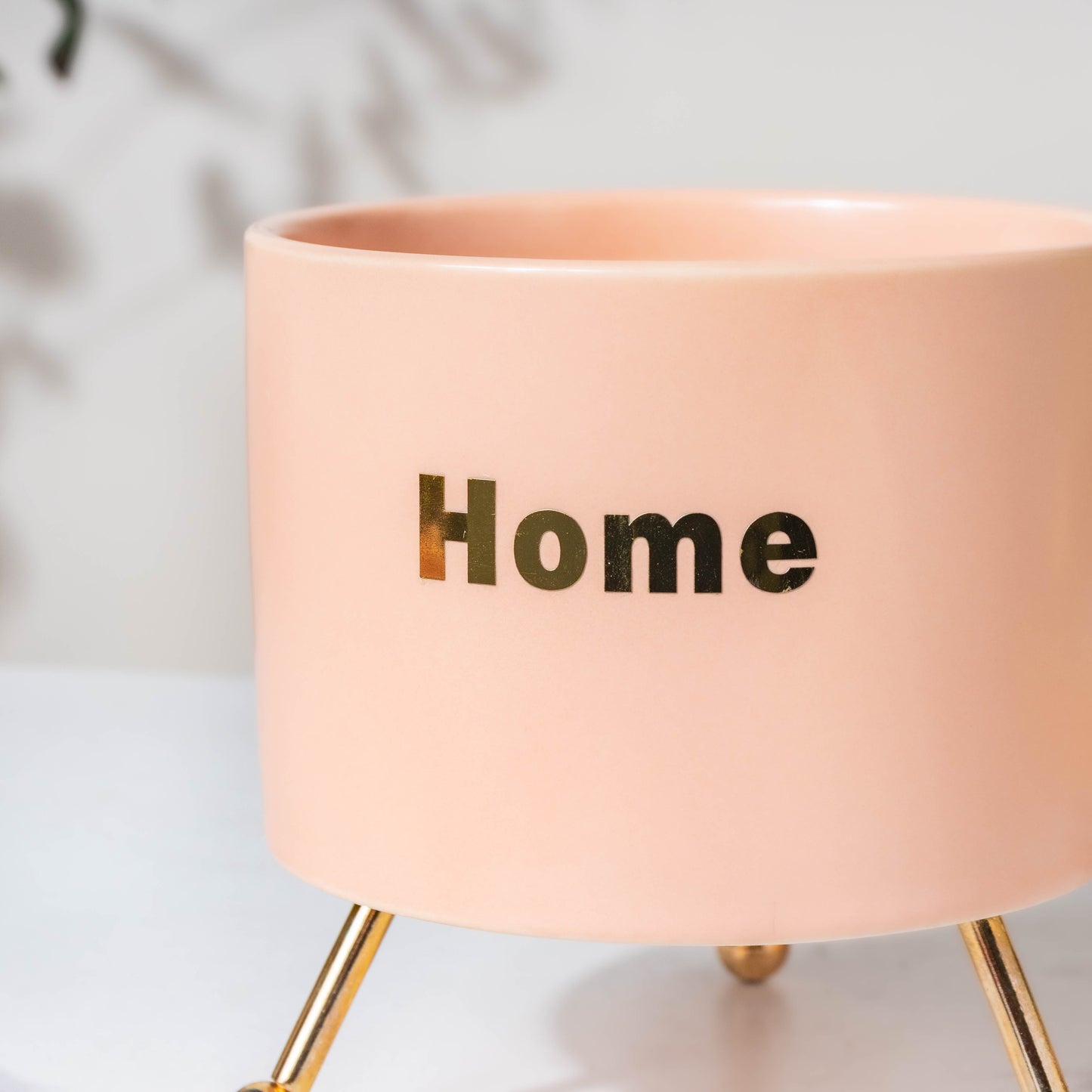 Home Ceramic Planter With Stand Pink