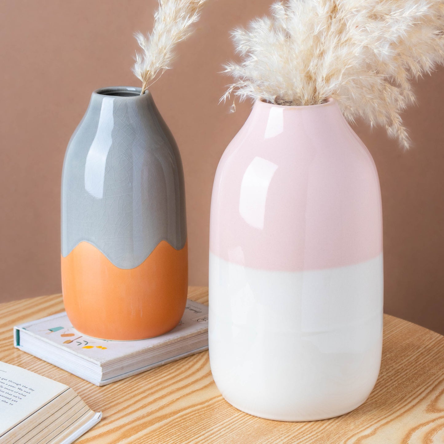 Dual Toned Flower Vase