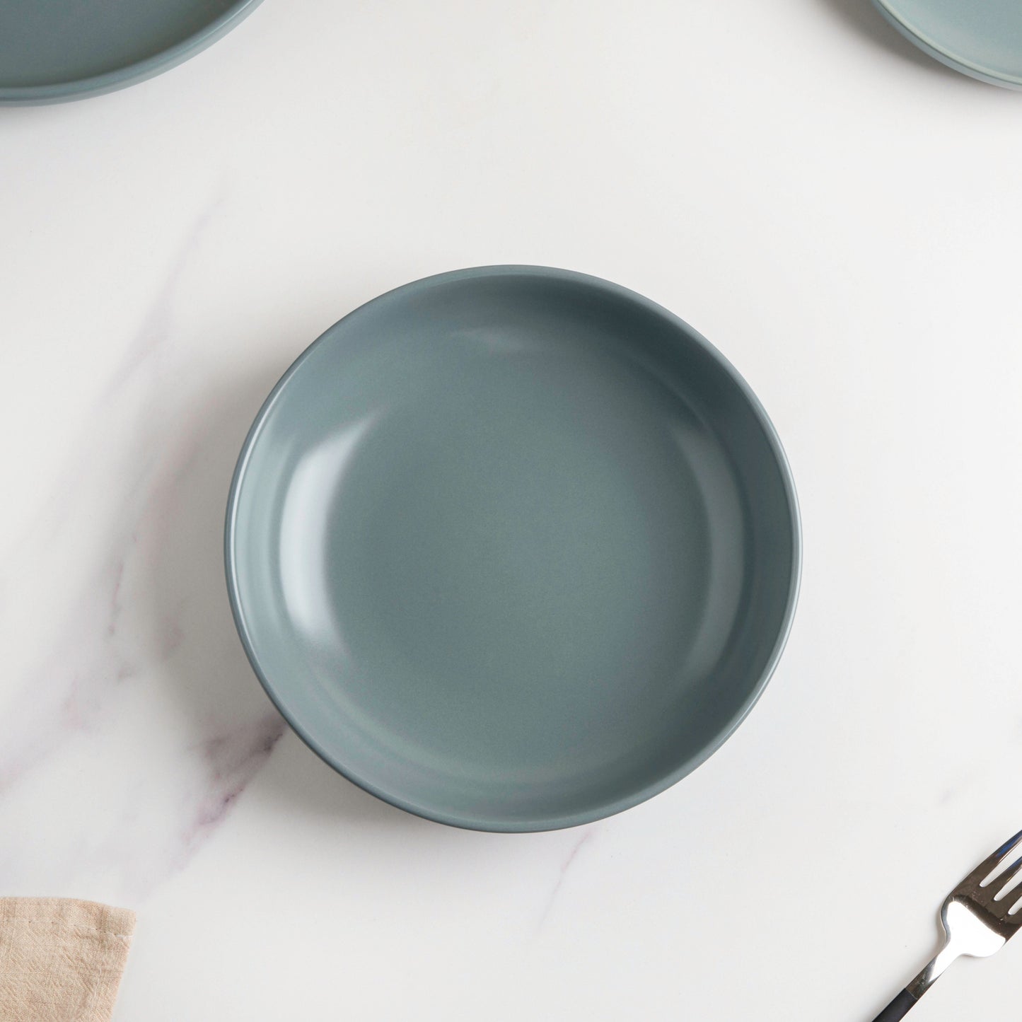 Riona Ceramic Deep Dish Green Grey 8 Inch