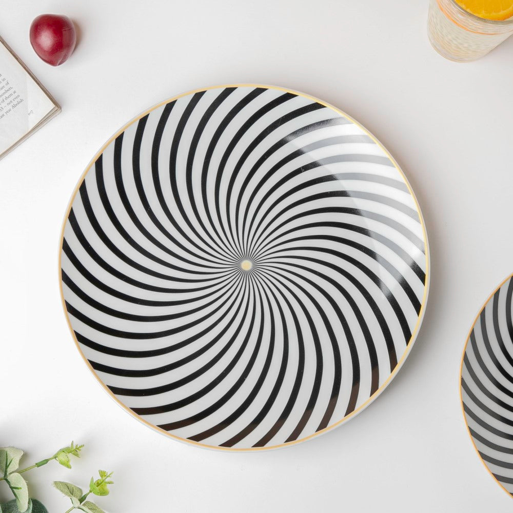 La Mode Spiral Dinner Plate 10 Inch
