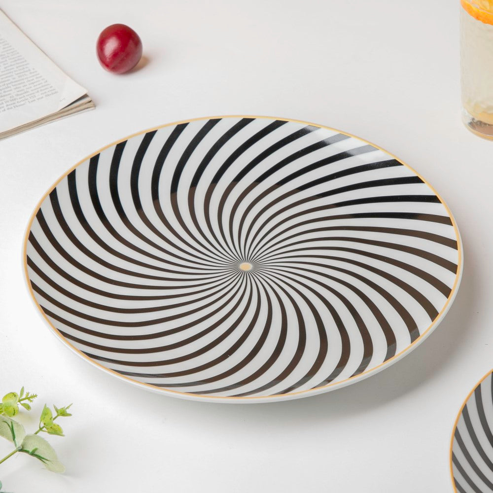 La Mode Spiral Dinner Plate 10 Inch