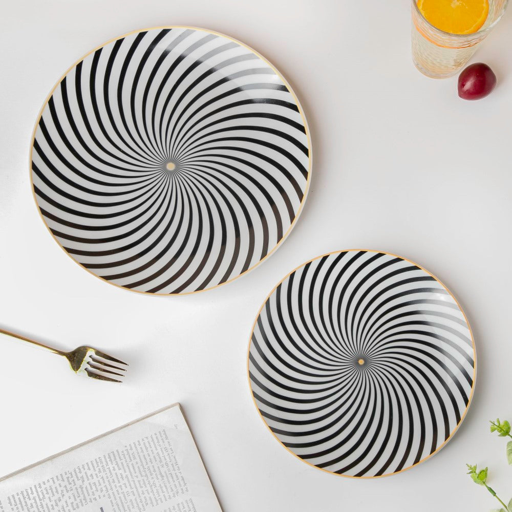 La Mode Spiral Dinner Plate 10 Inch