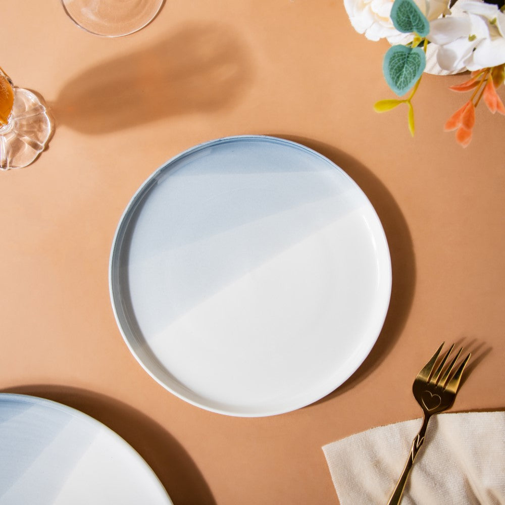 Ombre Snack Plate Grey 7 Inch