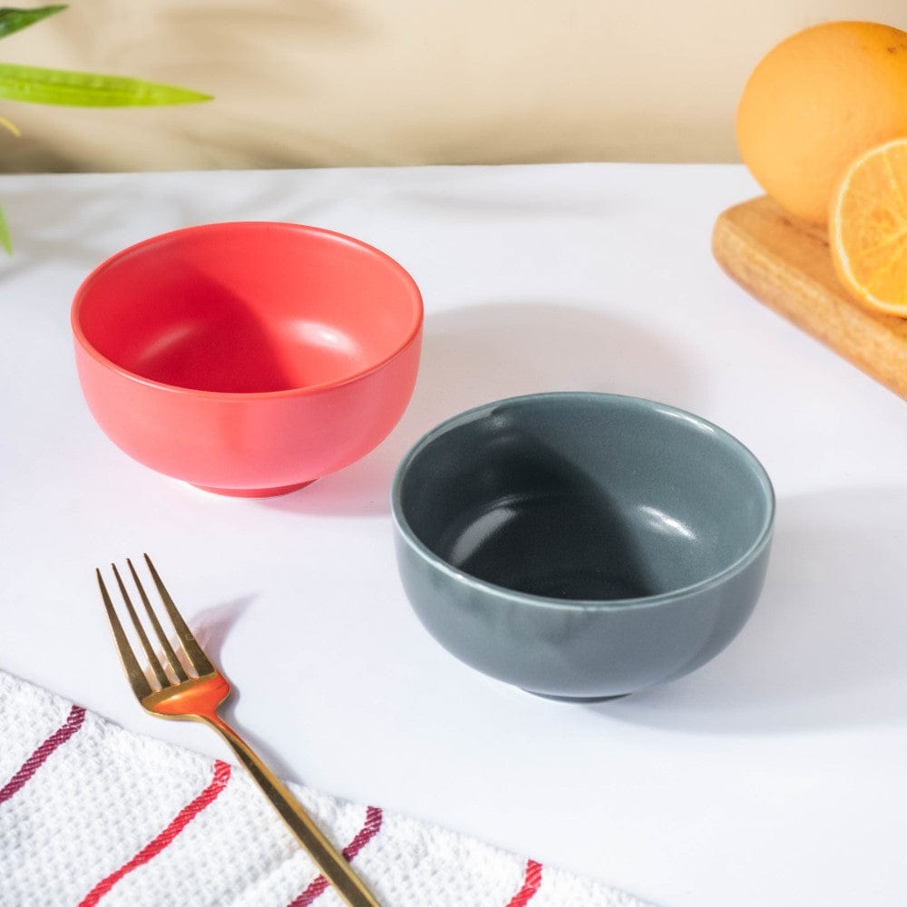 Miso Smooth Ceramic Snack Bowl Red 200 ml