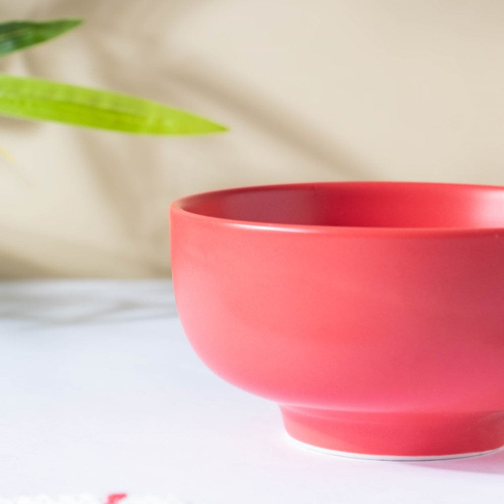Miso Smooth Ceramic Snack Bowl Red 200 ml