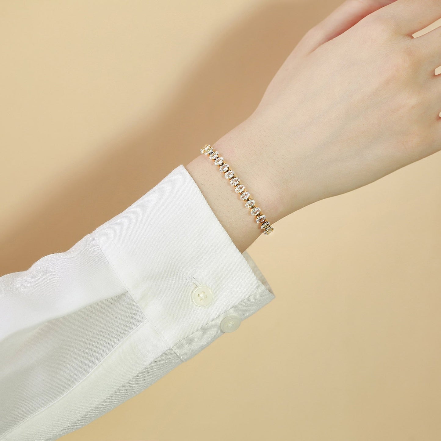 Premium Oval Diamond Bracelet