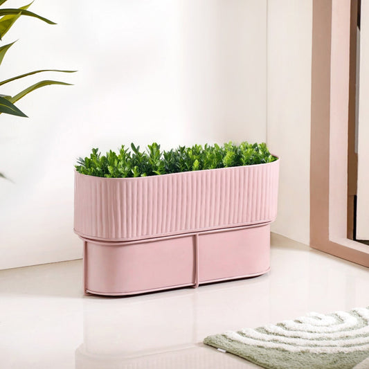 Box Planter With Stand Dusty Pink