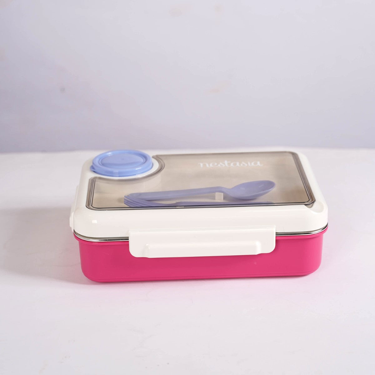 Bento Pink 4 Grid Stainless Steel Lunch Box For Office 950ml