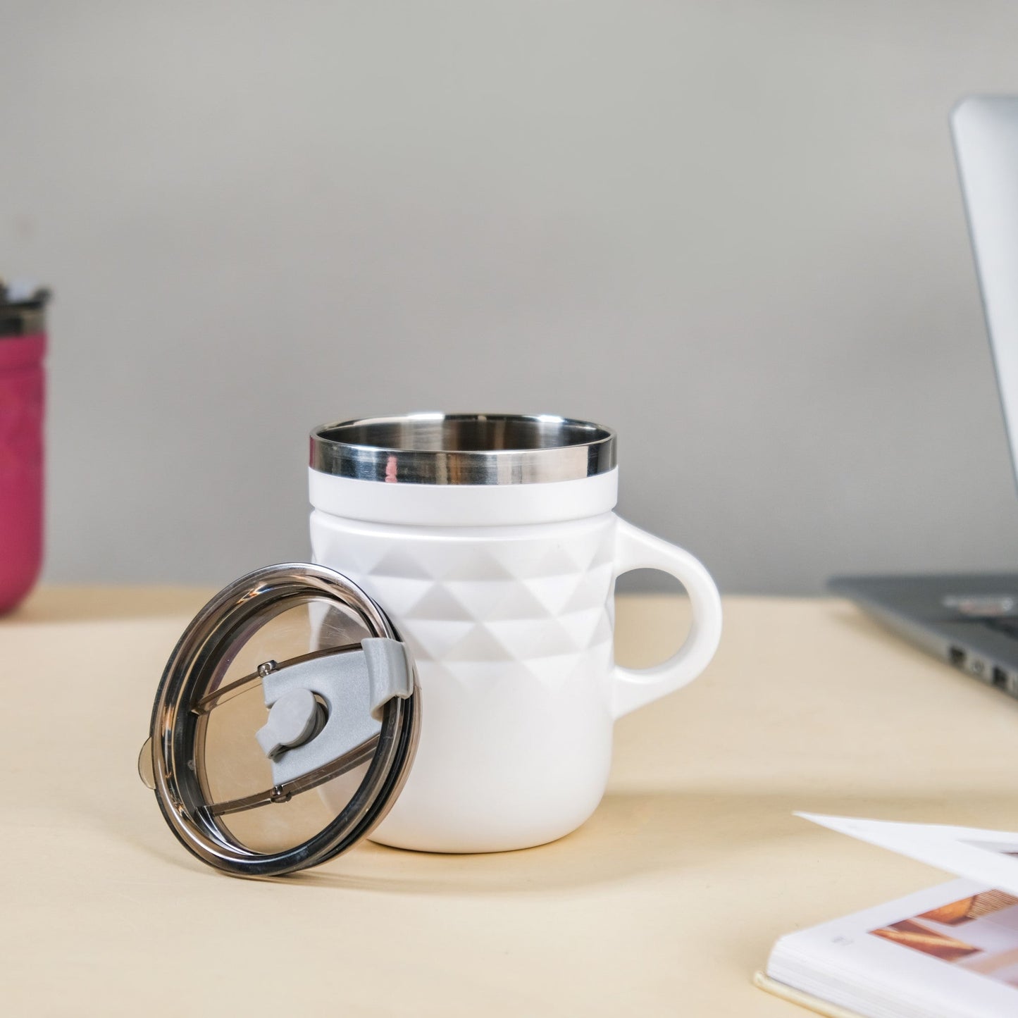 Coffee Mug Set Of 2 White 400ml
