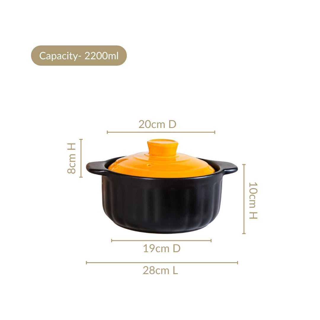 Braising Clay Cookpot 2200ml