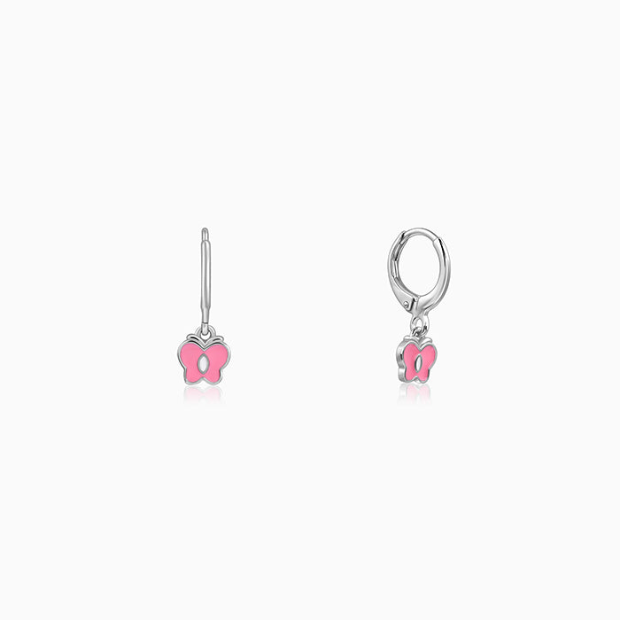 Silver Magical Butterfly Kids Earrings