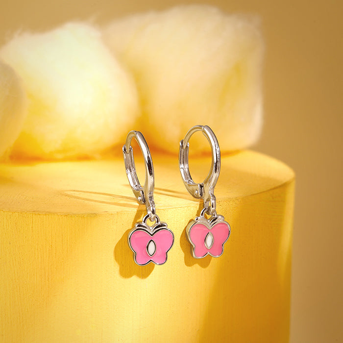 Silver Magical Butterfly Kids Earrings