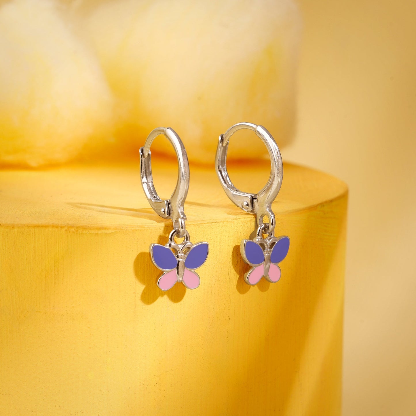Silver Winglet Kids Earrings