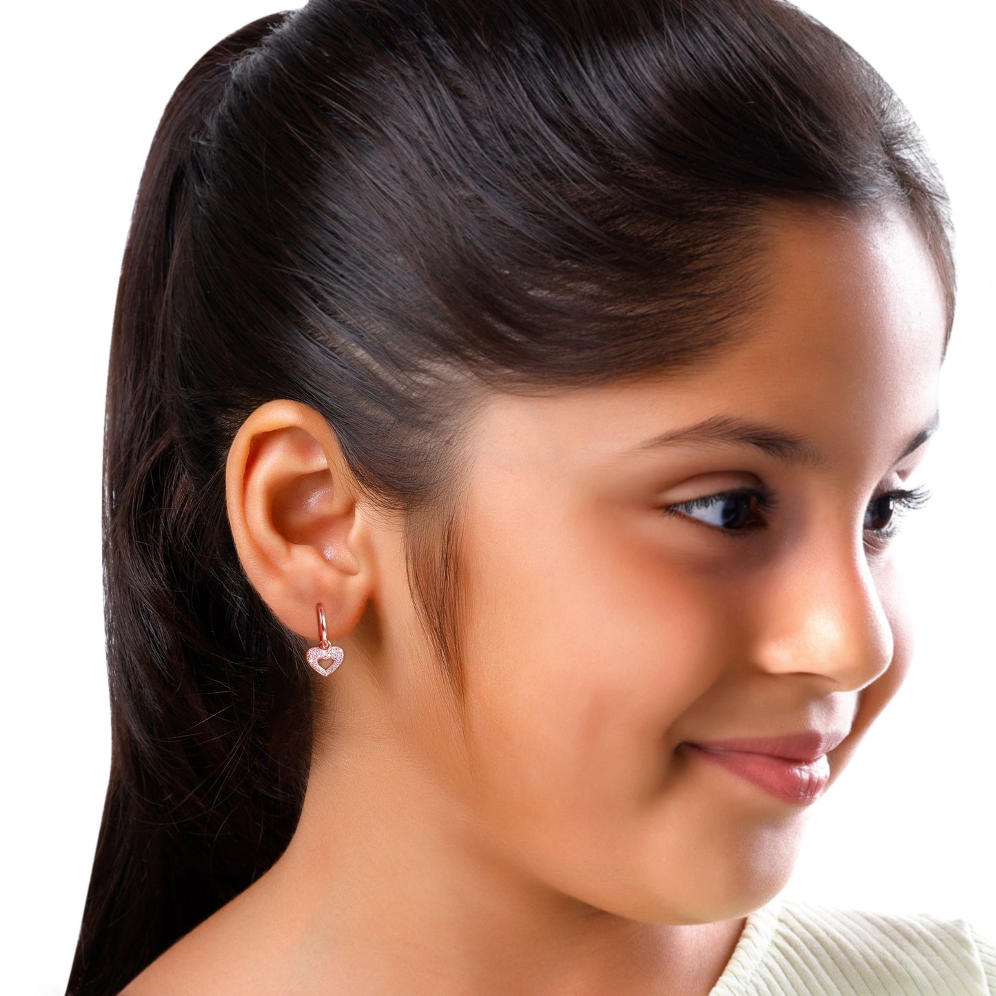 Rose Gold Forever Beat Kids Earrings