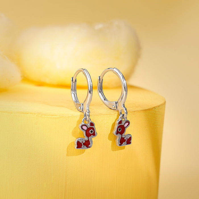 Silver Bamby Kids Hoop Earrings