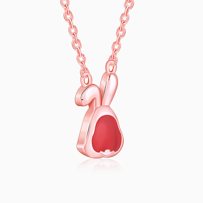 Rose Gold Bunny Kids Necklace