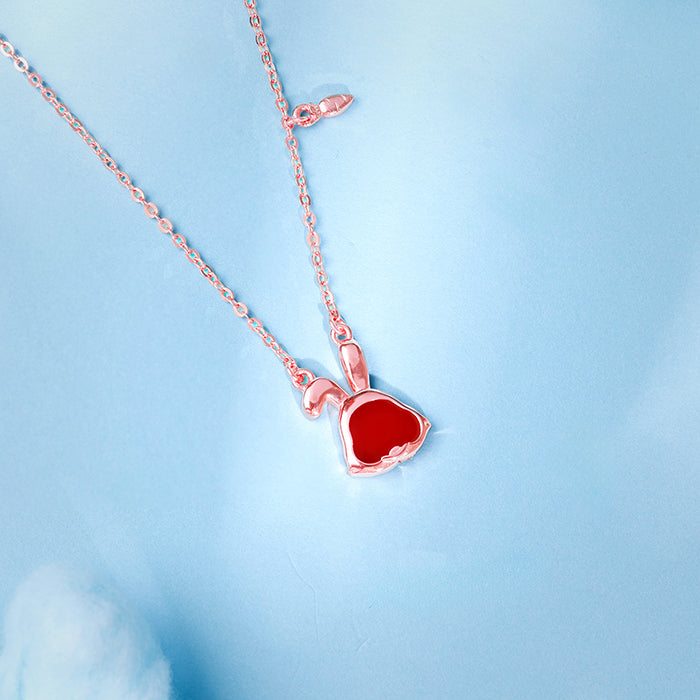 Rose Gold Bunny Kids Necklace