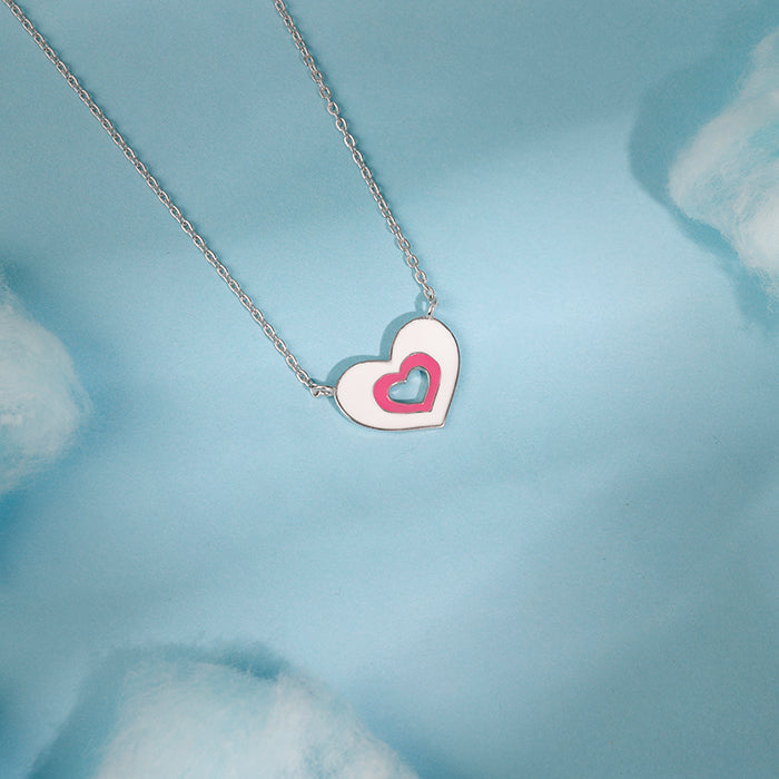 Silver HeartyPie Kids Necklace