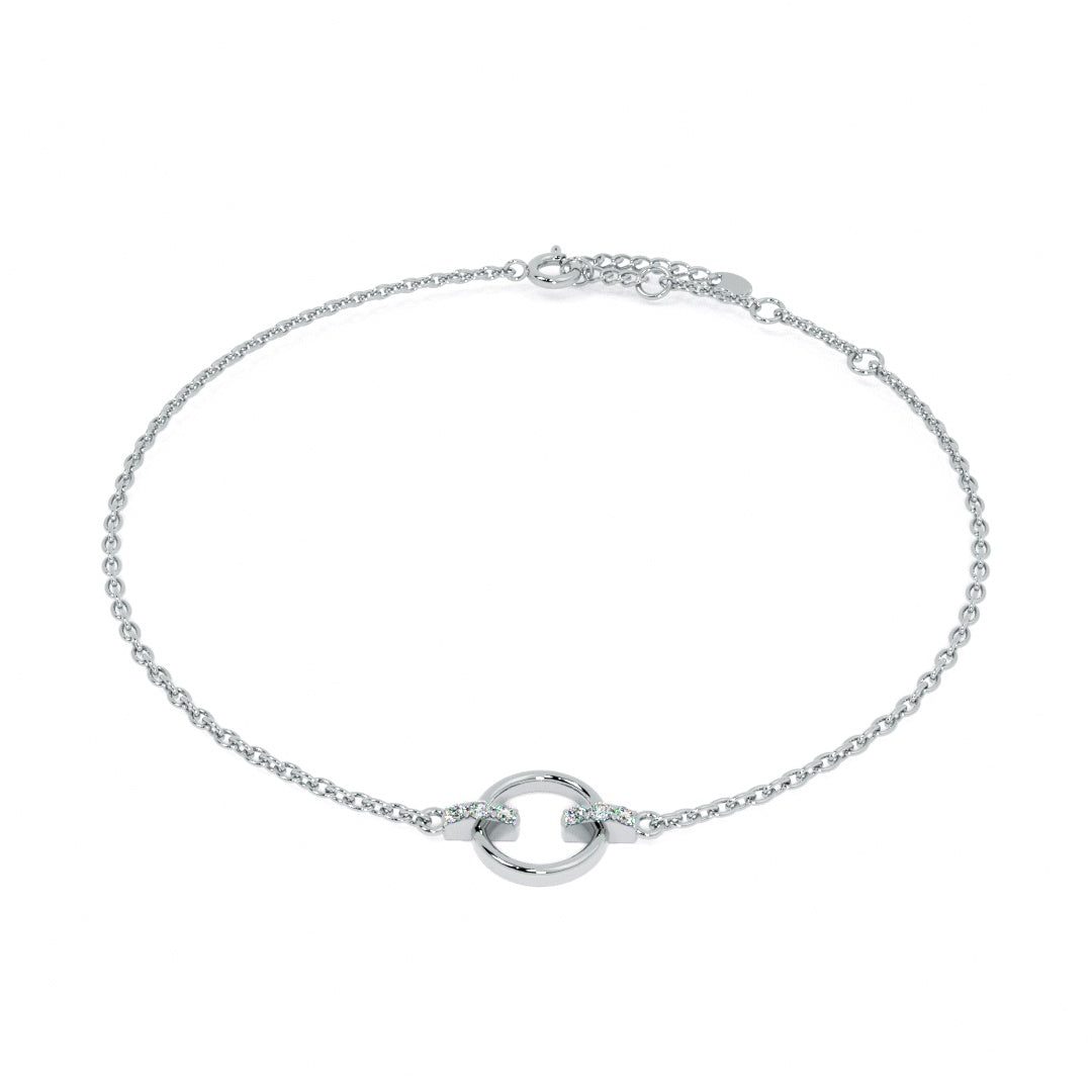 Halo Harmony 9KT Gold Lab Grown Diamond Bracelet