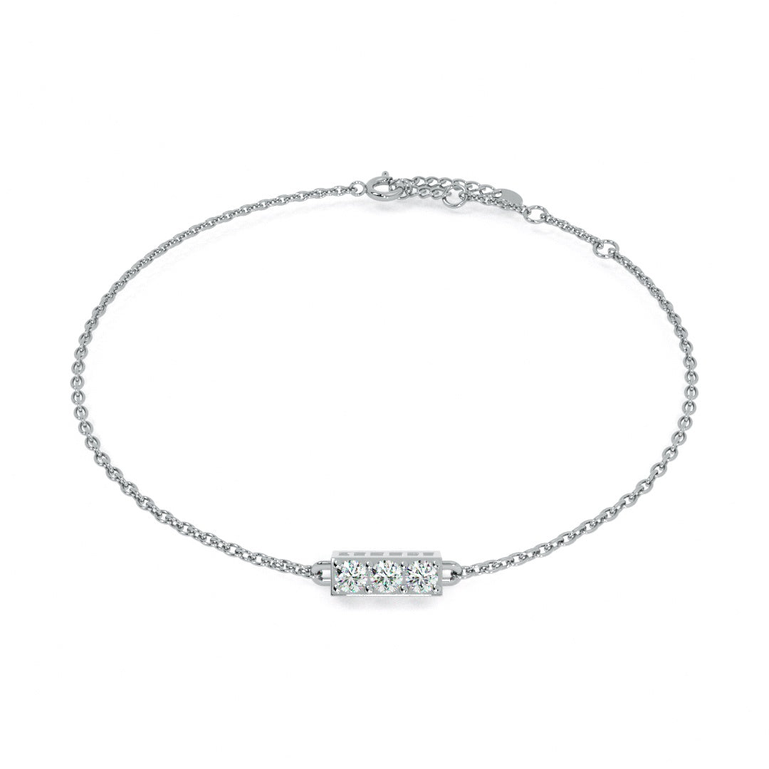 Ivory Ray 9KT Gold Lab Grown Diamond Bracelet