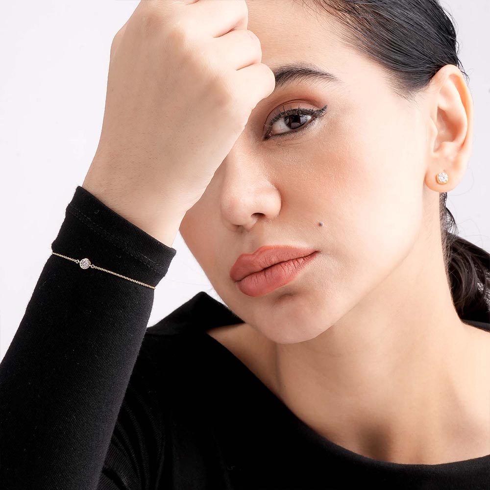 Solstice Spark 9KT Gold Lab Grown Diamond Bracelet