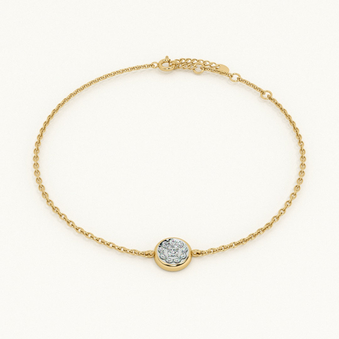Solstice Spark 9KT Gold Lab Grown Diamond Bracelet