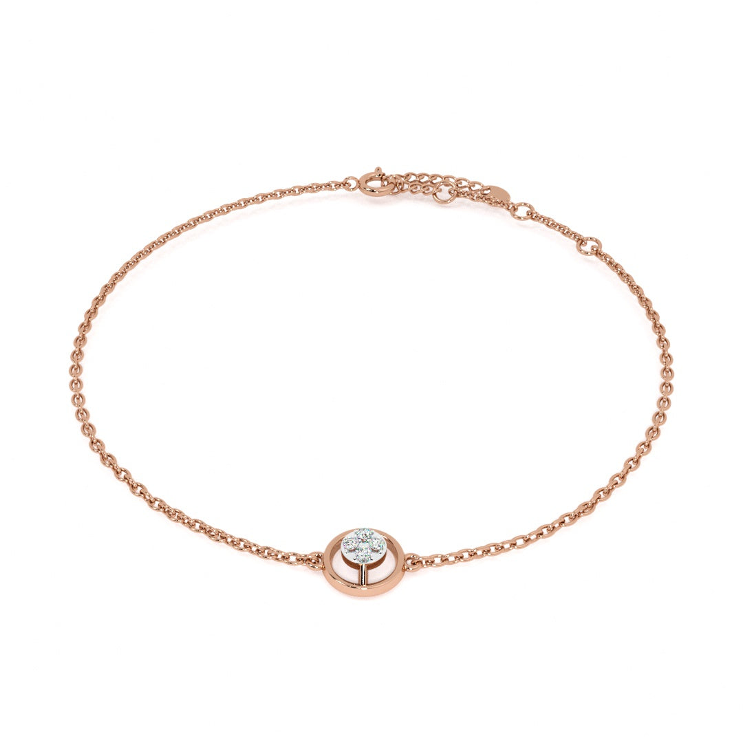 Orba Shine 9KT Gold Lab Grown Diamond Bracelet