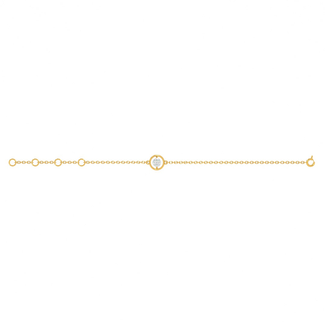 Orba Shine 9KT Gold Lab Grown Diamond Bracelet