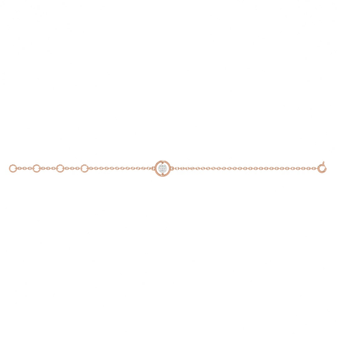 Orba Shine 9KT Gold Lab Grown Diamond Bracelet