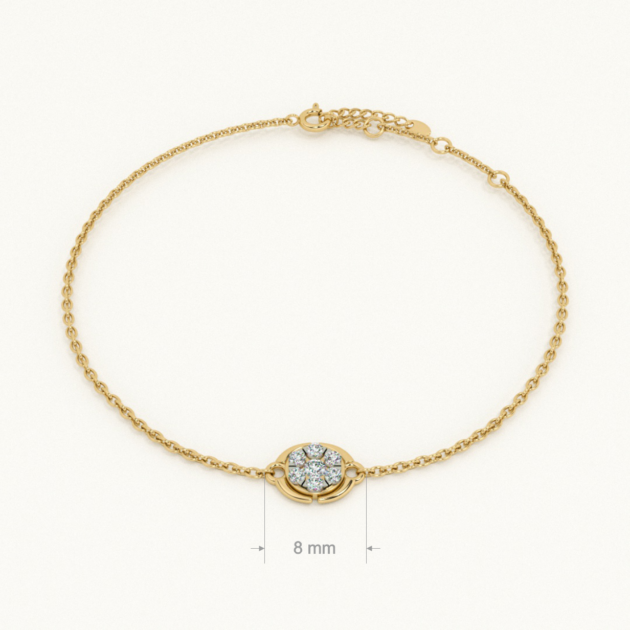 Stella Coin 9KT Gold Lab Grown Diamond Bracelet