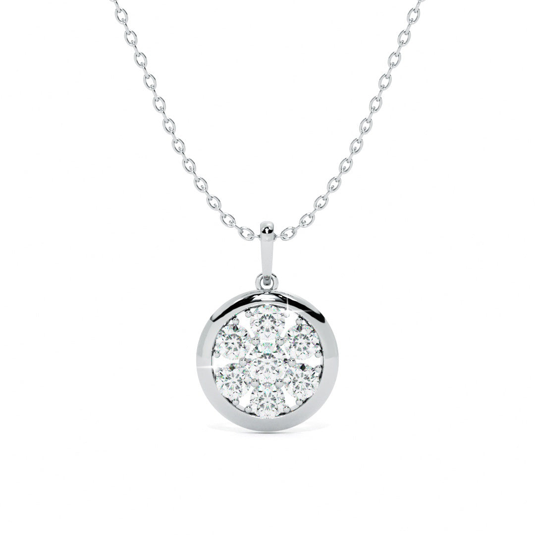 Ethereal Bloom 9KT Gold Lab Grown Diamond Necklace