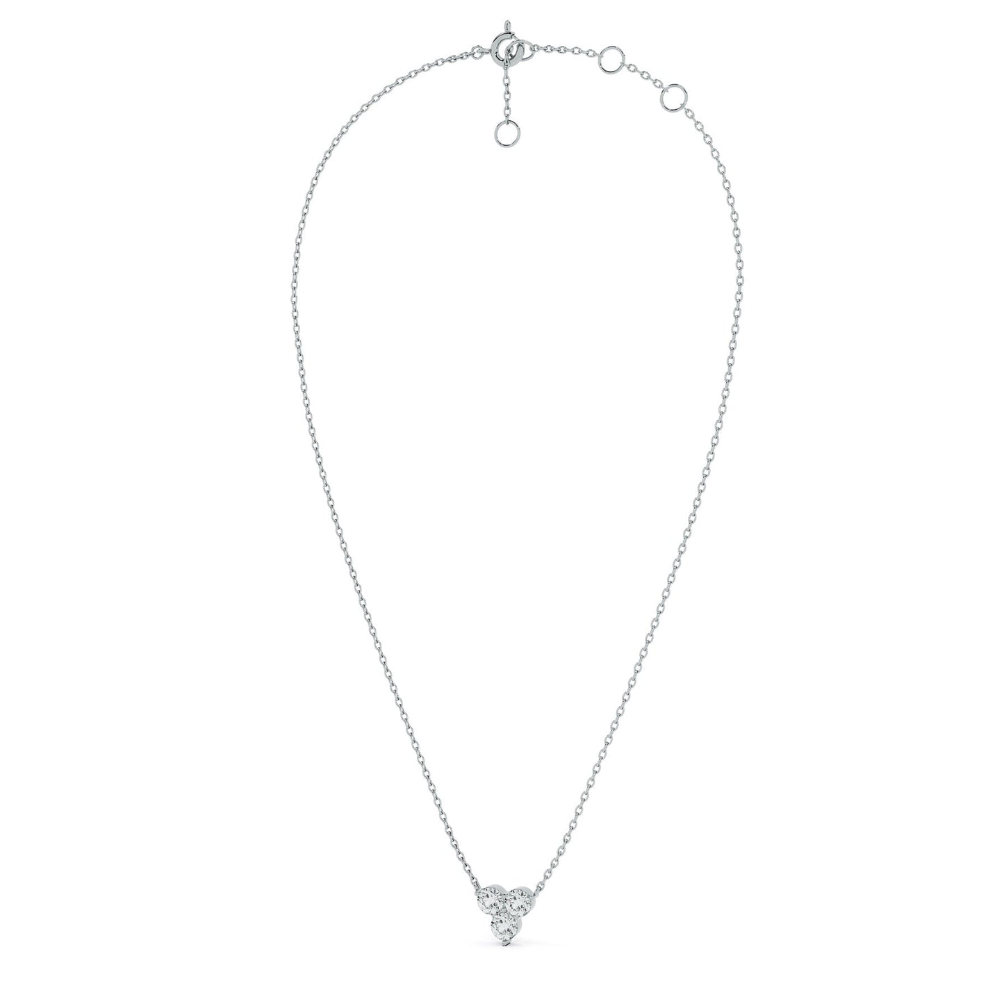 Trinity Glow 9KT Gold Lab Grown Diamond Necklace