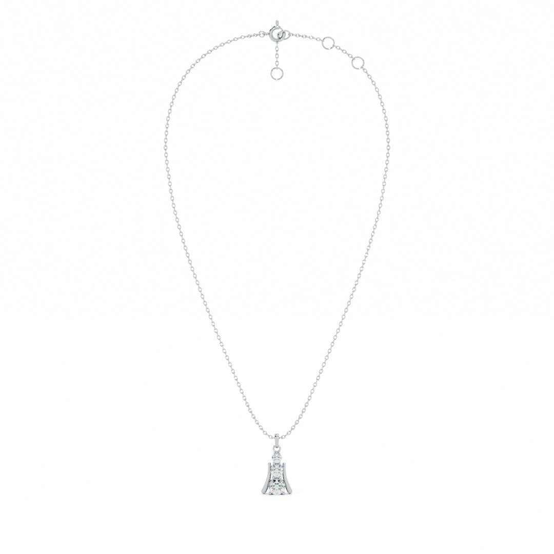 Initial Spark 9KT Gold Lab Grown Diamond Necklace