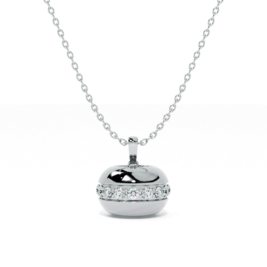 Twilight Bell 9KT Gold Lab Grown Diamond Necklace