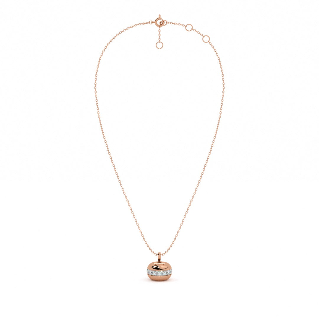 Twilight Bell 9KT Gold Lab Grown Diamond Necklace