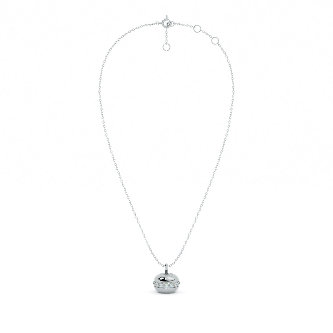 Twilight Bell 9KT Gold Lab Grown Diamond Necklace