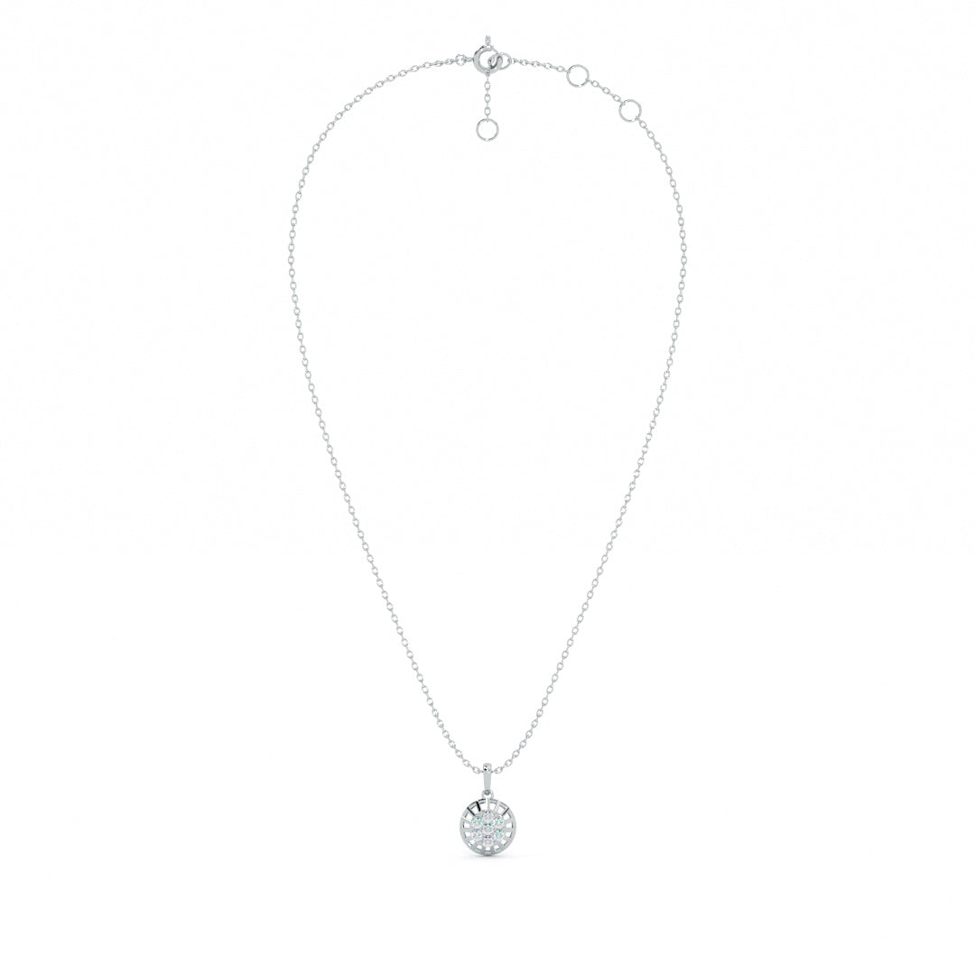 Sun Aura Radiant 9KT Gold Lab Grown Diamond Necklace