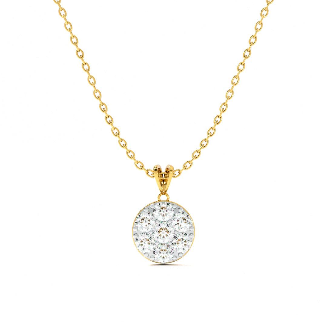 Celestical Dot 9KT Gold Lab Grown Diamond Necklace