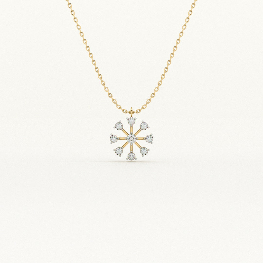 Boundless Stone 9KT Gold Lab Grown Diamond Necklace