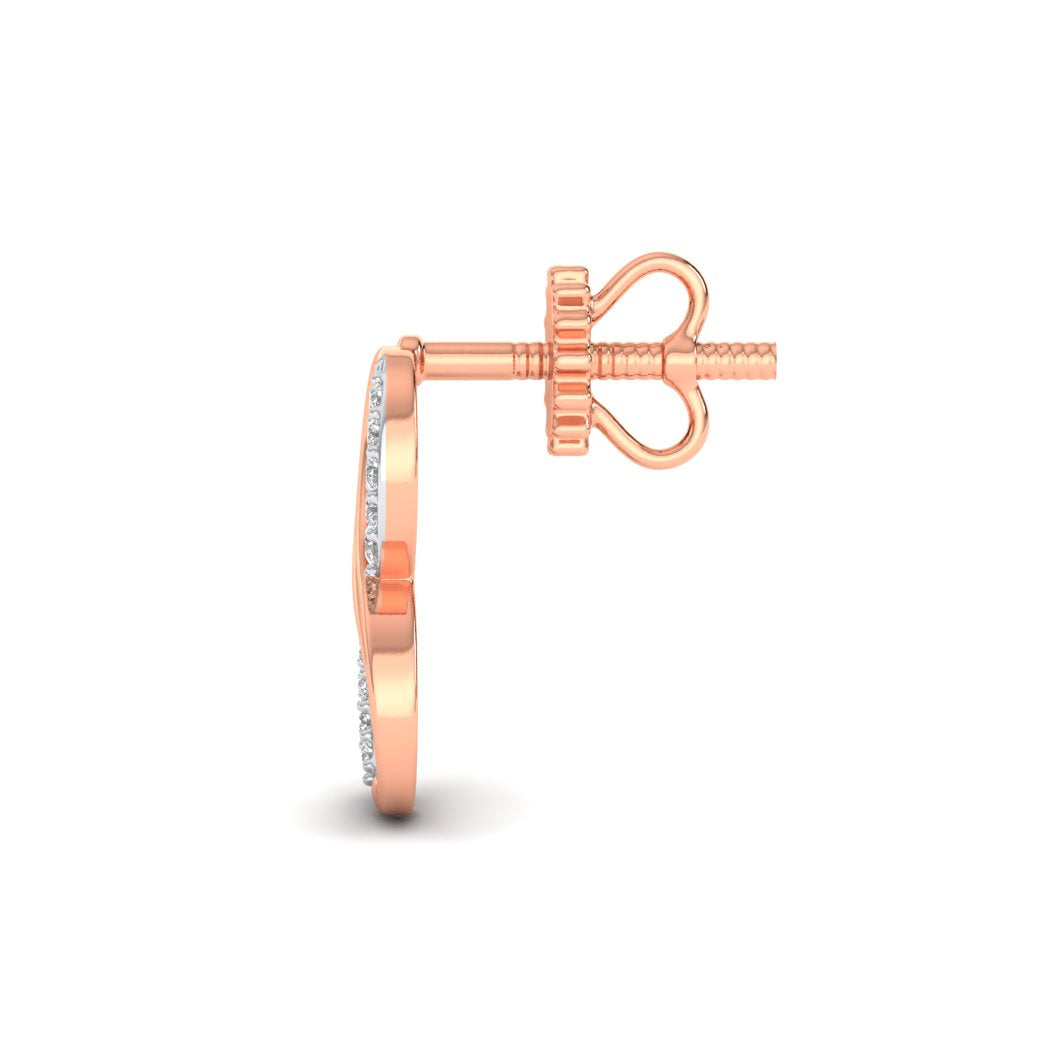 Rose Gold Infinite Joy Diamond Earrings