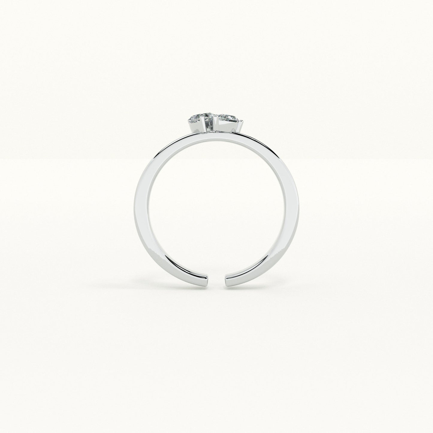 You and Me Stone 925 Silver Ring
