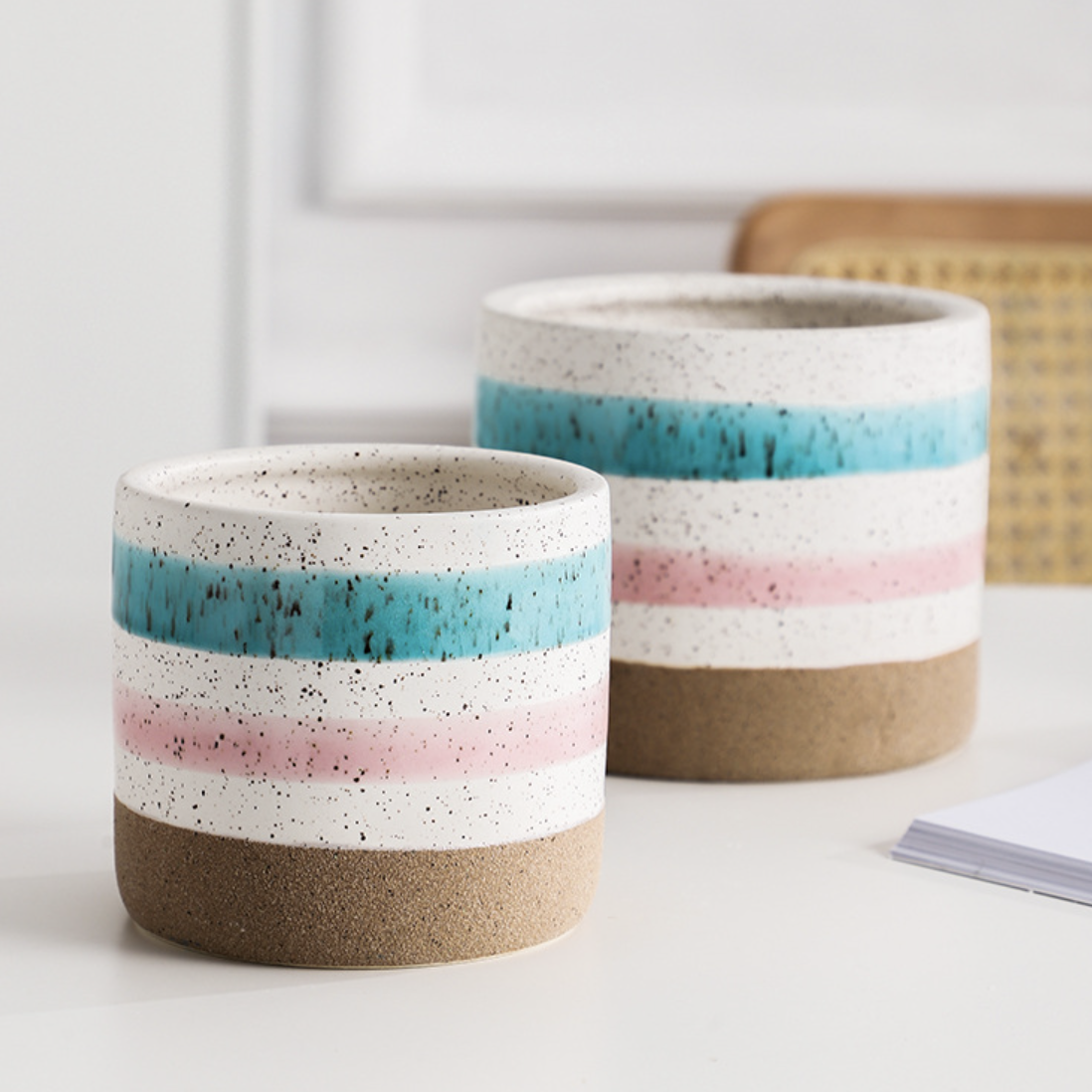 Multicolour Plant Pot Set Of 3