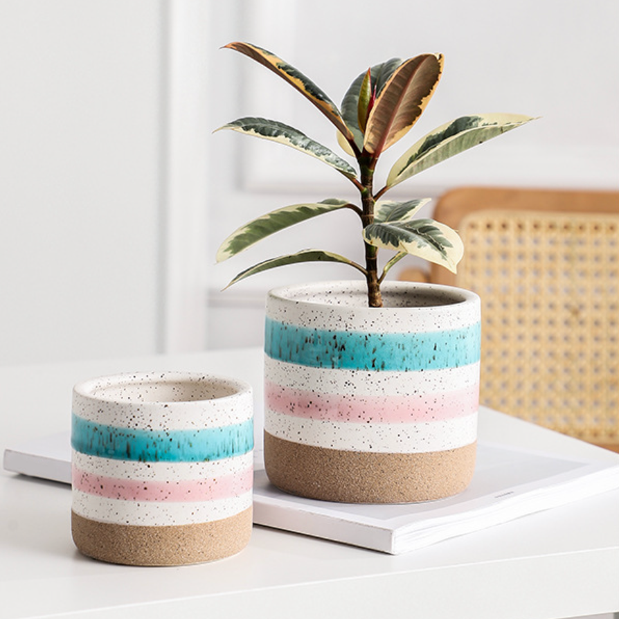 Multicolour Plant Pot Set Of 3